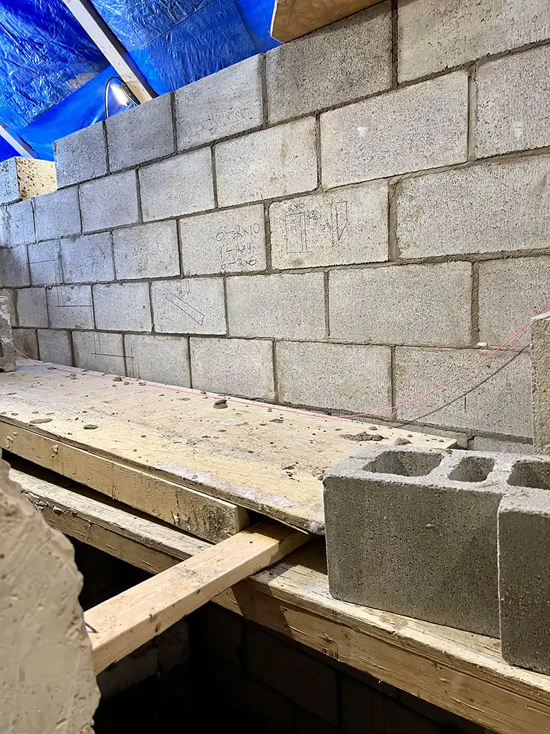 Concrete footing installation for foundation support Toronto